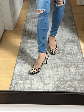 Calvin Klein Pony Leopard Pumps